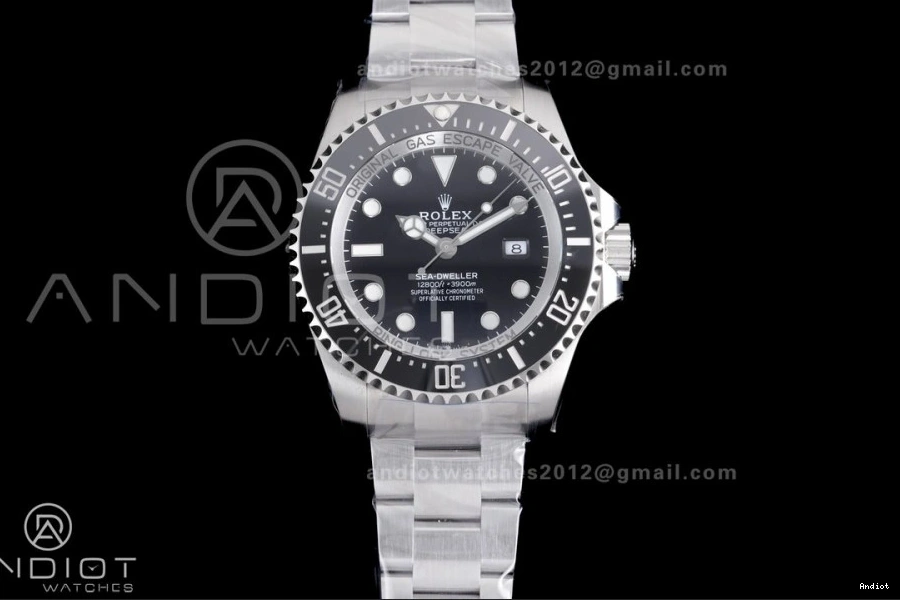 C+F VR3235 Edition Best Sea-Dweller 126660 1:1 904L Black and Ceramic SS Case Bracelet 0319